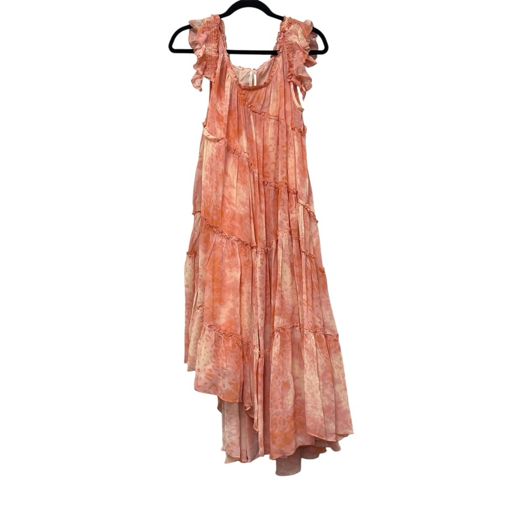 Anthropologie Pink Asymmetrical Sundress for Weddings